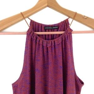 Harlowe & Graham Knit Flowy Boho Open Back Top